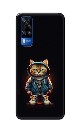 Image of PRINTFIDAA Printed Hard Back Cover Case for Xiaomi 12 Pro Back Cover (Hipster Cat) -112