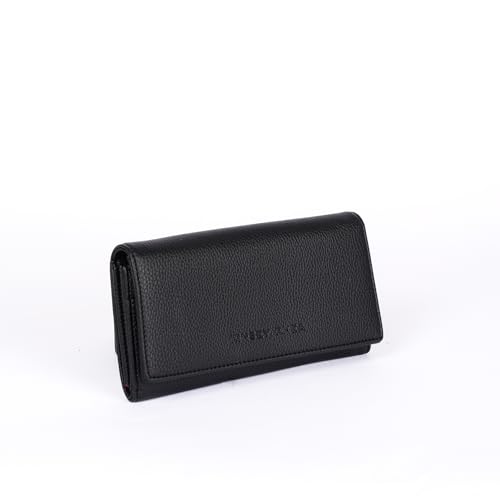 Grace RFID Blocking Wallet, Multiple Card Slots, Zip Pocket (black)2