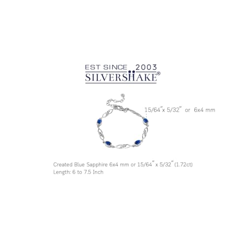 Image of Silvershake Birthstone Gemstones White Gold Plated or Yellow Gold Plated 925 Sterling Silver Scroll /Filigree Celtic Knot Weave 7.25 to 8.75 Inch with Adjustable Extension Bracelet Jewelry for Women