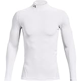 Under Armour mens ColdGear Armour Compression Mock , White (100)/Black , Large