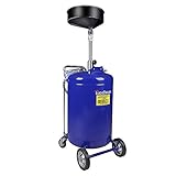 redsun 30 Gallon Portable Oil Drain Air Operated Oil Drain Tank Drainage Adjustable Funnel Height...