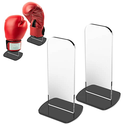 Espositore Acrilico Per 2 Guantoni Da Boxe | Supporto Da Banco Per Palestra E Soggiorno