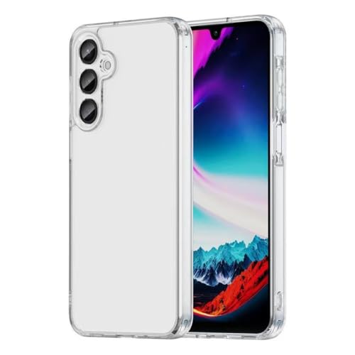 SHSJYA Samsung Galaxy for A16 5G / A36 5G / A56 5G�p�N���A�n�[�h�t�H���P�[�X�A�\�t�gTPU�o���p�[�t���X�����ی�J�o�[�A�Ռ��z�������o�b�N�V�F�� (�z���C�g,A 16 5 G�̂���)
