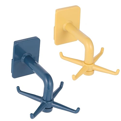 Alipis 2 Piezas Sin Gancho De Perforación Organizador De Cepillos Giratorio Encimera Utensilio Mosquetones Estante Dispensador Poseedor Cuchillería Broches De Presión Tapa Hardware