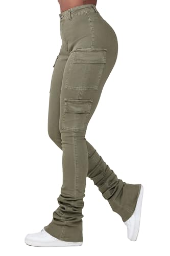 Women's Vixen Cargo Super Stacked Jean