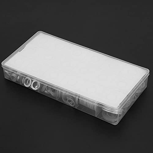 450 pcs 18 Sizes Oil Drain Plug Aluminum Washer Gasket Assortment Set with Plastic Box Lock Assortment Set