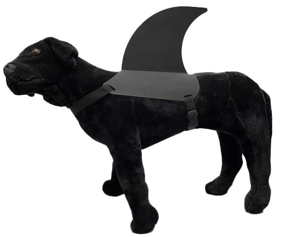 (BLACK) Shark Fin Costume Large Dog Shark Costume