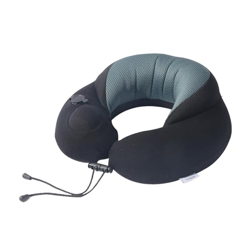 Travel Pillow - Travel Neck Support Air Filled Neck Pillow | Neck Traction Collar, U Shape Neck Traction Device, Inflatable Head Neck Pillow