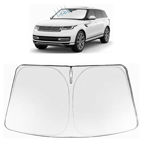 Image of Proadsy Windshield Sun Shade Custom Fit Land Rover Range Rover 2022-2026 Foldable Front Sunshade Protector Sun Visor Blocks UV Rays Keep Car Cooler Accessories