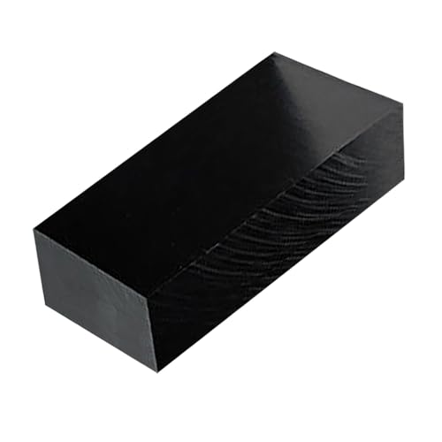 Image of High-Density Polyethylene (HDPE) Plastic Block 2 inch Thick - 3 inch x 6 inch HDPE Plastic Sheet for Machining,Home Improvements,DIY Projects(Black PE Block 1 PCS)