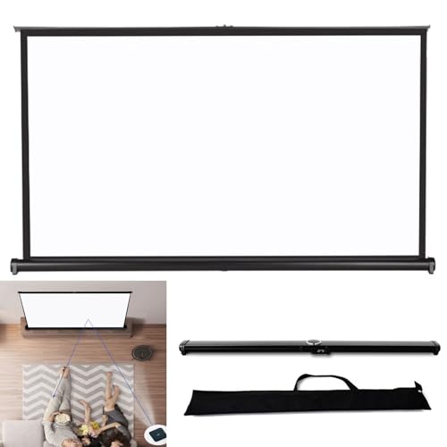 Pantalla portátil para proyector 50in 16:9 retráctil manual