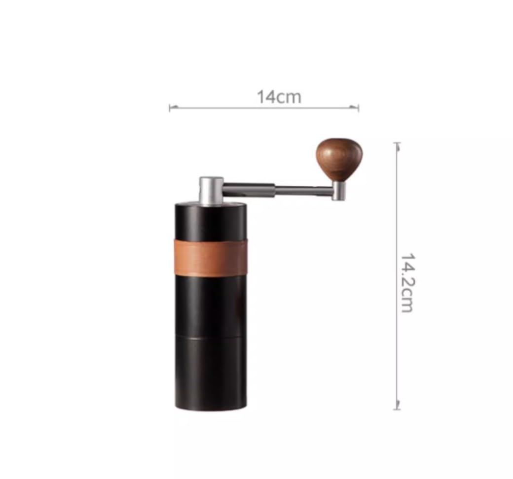 French Press Ręczne Młynki Do Kawy Metalowy Młynek Narzędzie Ze Stali Nierdzewnej Ręcznie Robiony Dzbanek Kawy(Black)