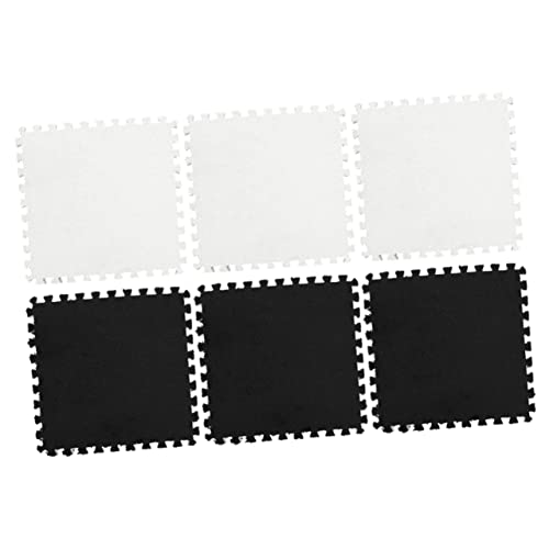 ERINGOGO Thick Foam Splice Rugs 6pcs Living Room Floor Mats Yoga Mats Home Padding Safe for Toddlers