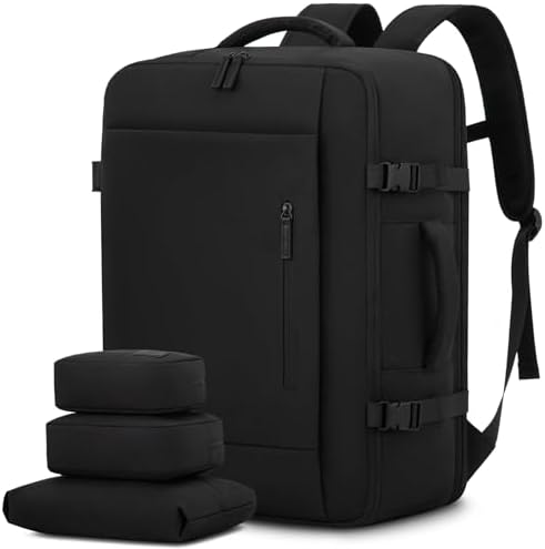 LOVEVOOK 45L Reiserucksack Handgepäck Flugzeug Groß, 18 Zoll Laptop Rucksack Travel Backpack Carry On Luggage, Wasserdichter Reisetasche Koffer Tasche Herren Damen für Reise Arbeit