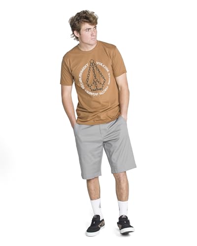Image of Volcom Men's Vmonty Chino Shorts - 22 inch Outseam, Relaxed Fit, Durable Cotton Fabric