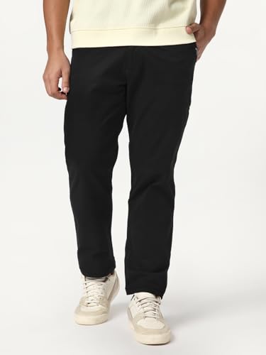 Image of Urbano Fashion Men's Straight Fit Mid Rise Cotton Casual Chinos Trousers Stretch