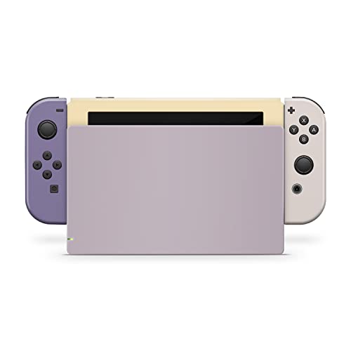 Image of Tacky Design Solid Color Skin Compatible with Nintendo Switch Skin Wrap Cover, Colorwave Blocking for Nintendo Switch Stickers, Premium Vinyl 3M Full Wrap Decal.