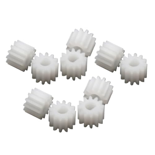 Shaft Pinion 10pcs 3mm D Hole Plastic Spur Gear 0.5M 12T Cylindrical Gear 0.5 Module 12 Teeth 1012DF Pinion DIY Model N20 Motor Gear Motor Transmission