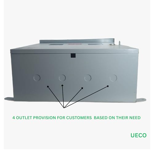 Image of Safe Meter Box - Heavy-Duty Weatherproof Metal Enclosure with Ply Base & Lock | Solar Installations /Meter /EV Charging /CCTV Power Box / | 18 inchx15 inchx7.5 inch | Wall Mount (SINGLE WINDOW)