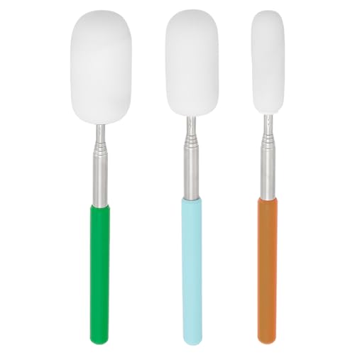 BENECREAT 3 Esponja Telescópica para Cerámica, Cabezal de Esponja Absorbente con Mango de Acero Inoxidable para Una Eliminación Eficiente del Agua de la Cerámica, Se Extiende hasta 70cm de Largo.