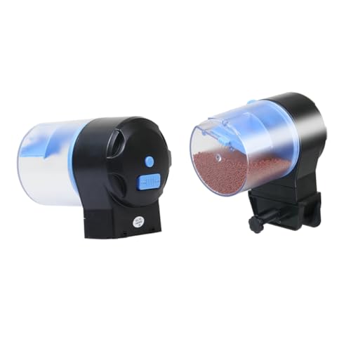 GANAZONO Automatic Fish Feeder Auto Fish Feeder Fish Food Feeder Aquarium Auto Feeder Blue