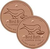 Solidité garantie : Conçu pour une util isation prolongée, ce disque pour bain d'oiseaux en cuivre préserve son lustré et son attrait visuel durablement, offrant une résistance exceptionnelle dans votre jardin.