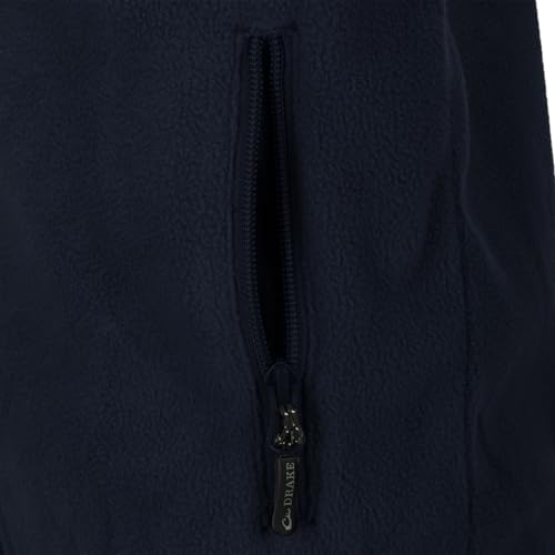 Image of Drake Waterfowl Youths' Unisex Camp Fleece DY1080 Hunting Casual Anti-Pilling Moisture Wicking Zip Front Vest with Pockets