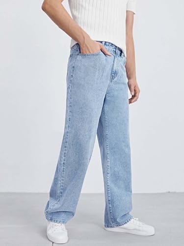 Image of KOTTY Men's Straight Fit Jeans - Classic Denim with Comfortable Fit, Durable Fabric, and Timeless Style