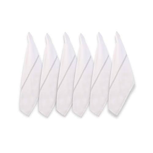 LANE LINEN Kitchen Towel Set, 6 Pack Dish Towels for Kitchen, 100% Cotton Absorbent Tea Towels, Quick Dry, 14"x25", Herringbone Weave, Reusable, Machine Washable, Soft for Drying Dishes - Grey Stripe - Cosy Home Interiors LANE LINEN Kitchen Towel Set, 6 Pack Dish Towels for Kitchen, 100% Cotton Absorbent Tea Towels, Quick Dry, 14"x25", Herringbone Weave, Reusable, Machine Washable, Soft for Drying Dishes - Grey Stripe - Image 5