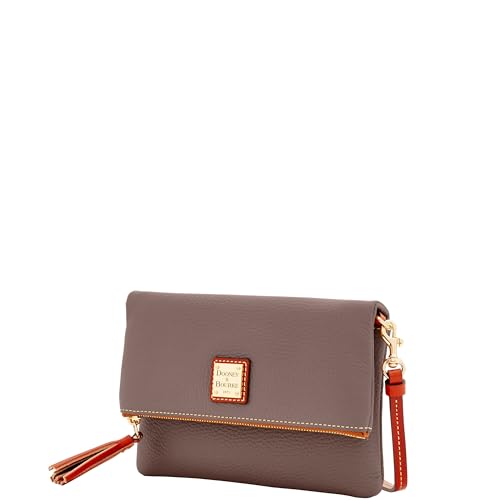 Image of Dooney & Bourke Women's Foldover Zip Crossbody, Small Handbag with Strap
