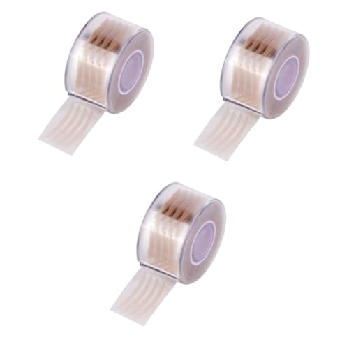 BIUDECO 3sets Stickers Eyelid Tape Fiber Mesh Natural and Invisible Present 600pcs*3