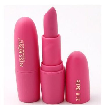 MISS ROSE Matte Dusty Rose Bullet Lipstick Deep Red Lip Sticks Waterproof 7 Colors
