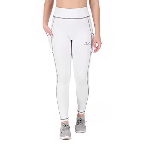 Image of Yoga Pants for Women High Waisted Stretchable Workout Jeggings with Pockets.