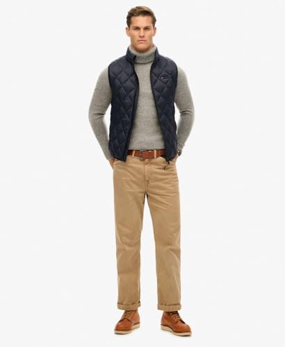 Superdry Para Hombre. M5012143A Chaleco Fuji Lite Marino (Xl), Casual, Nylon - 2