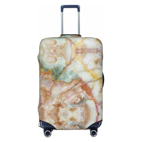 Golden Marble Print Luggage Suitcase Cover Protector Luggage Washable Covers With Concealed Zipper