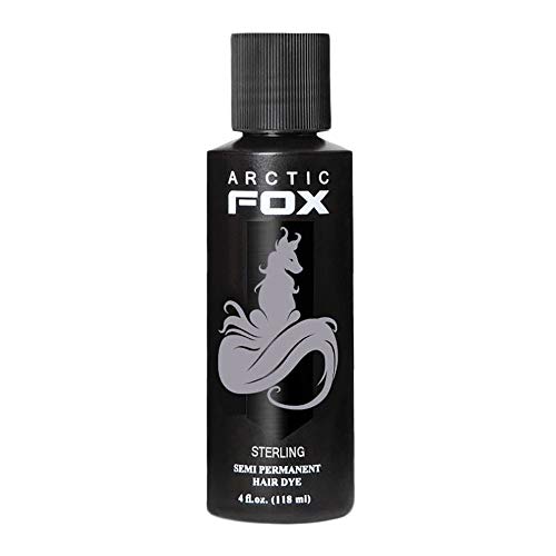 Arctic Fox Semi-Permanent Hair Dye - Vegan Temporary Hair Color Contains No Alcohol, Peroxide or Ammonia – Sterling, 4 Ounces