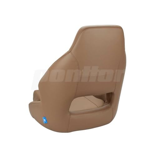 Bootssitz/Bootsstuhl/Steuerstuhl "TAUBER", FlipUp-Funktion, Boot Yacht Farbe braun