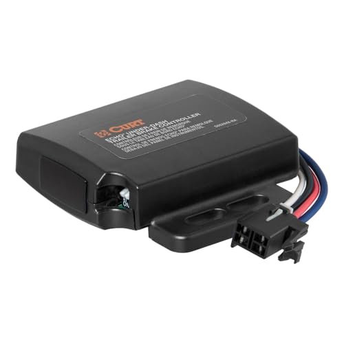 CURT 51190 Echo Under-Dash Electric Trailer Brake Controller with Bluetooth-Enabled Smartphone Connection, Proportional, Plastic