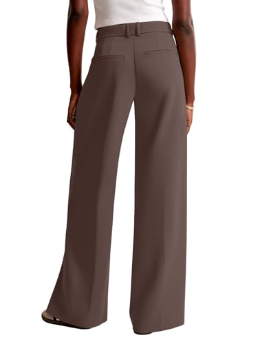 Image of NIMIN Women Wide Leg Pants High Waisted Business Casual Work Trousers Dressy Pants with Pockets