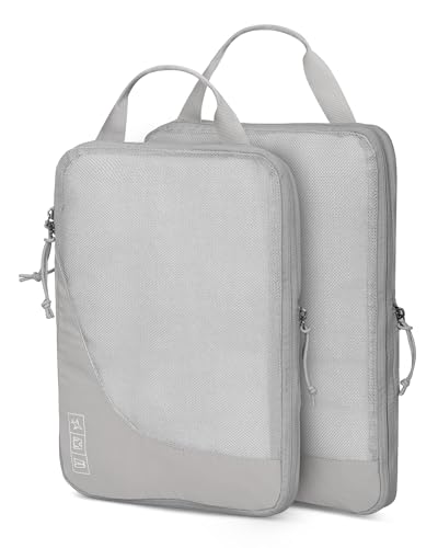 Image of 2 Set Compression Packing Cubes for Suitcases,Luggage,Travel Bag Organizer