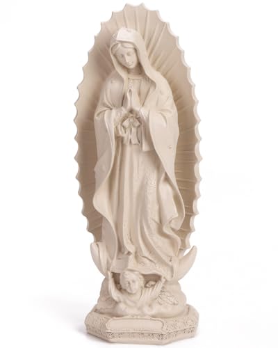 Estatua Virgen de Guadalupe de Resina 11.8 pulg miniatura 1