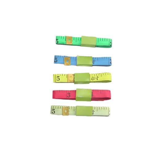 Pack de 5 cintas métricas flexibles para costura miniatura 2