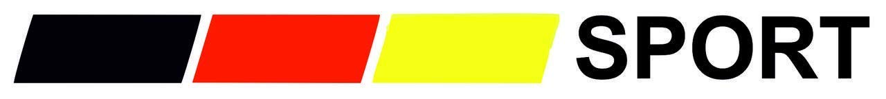 car Sticker Vinyl Car Side Mirror Badge Sticker Universal for All Cars & Bikes Pack of 1 (German Sport)