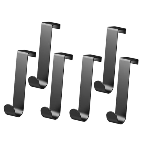 Cabilock 6 Ganchos Para Puerta Estrechos Verticales Para Colgar Sobre La Puerta Gancho Cromado Extraíble Gancho Grande Blanco Para Colgar Detrás De La Puerta Ganchos Para Abrigos