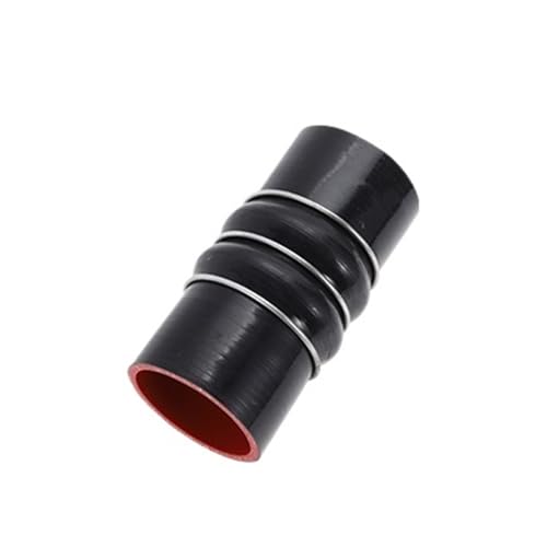 Manguera de refrigerante del radiador Manguera de silicona universal de 152 mm de longitud, compatible con sistemas de refrigerante y fluidos(Black ID 76mm)