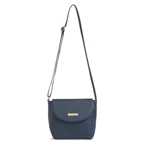 Image of Caprese Vani Medium Sling Bag for Women with Adjustable Strap, Zipper & Magnetic Button Closure | Versatile Handbag with Back Zip for Everyday Use, Travel, and Special Occasions