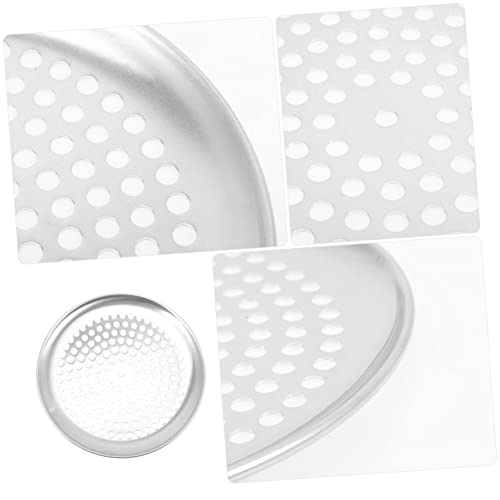 5pcs-Stainless-Steel-Baking-Pan-Baking-Sheet-Pizza-Pan-with-Holes-Stainless-Steel-Pizza-Pan-Perforated-Pizza-Tray-Pizza-Crisper-Pan-Pizza-Plate-Bakeware-Oven-Pizza-Pans-Color-Silverx4pcs-Size