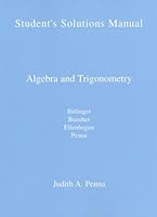 Algebra and Trigonometry: Students Solution Manual 020149809X Book Cover