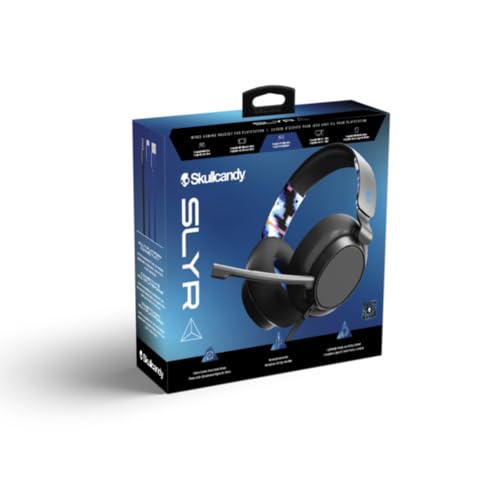 Image of Skullcandy SLYR Multi-Platform Over-Ear Wired Gaming Headset, Works with Xbox PlayStation and PC - Blue