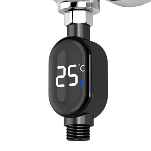 Termómetro de agua de baño Termómetro de ducha Digital - Pantalla LCD operada por batería, termómetro de temperatura del agua | Dispositivo de medición para consumidores familiares, mujeres mayores